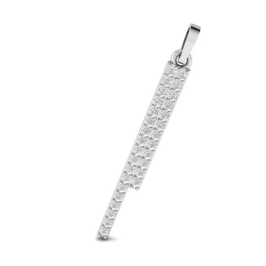 straight bar diamond necklace