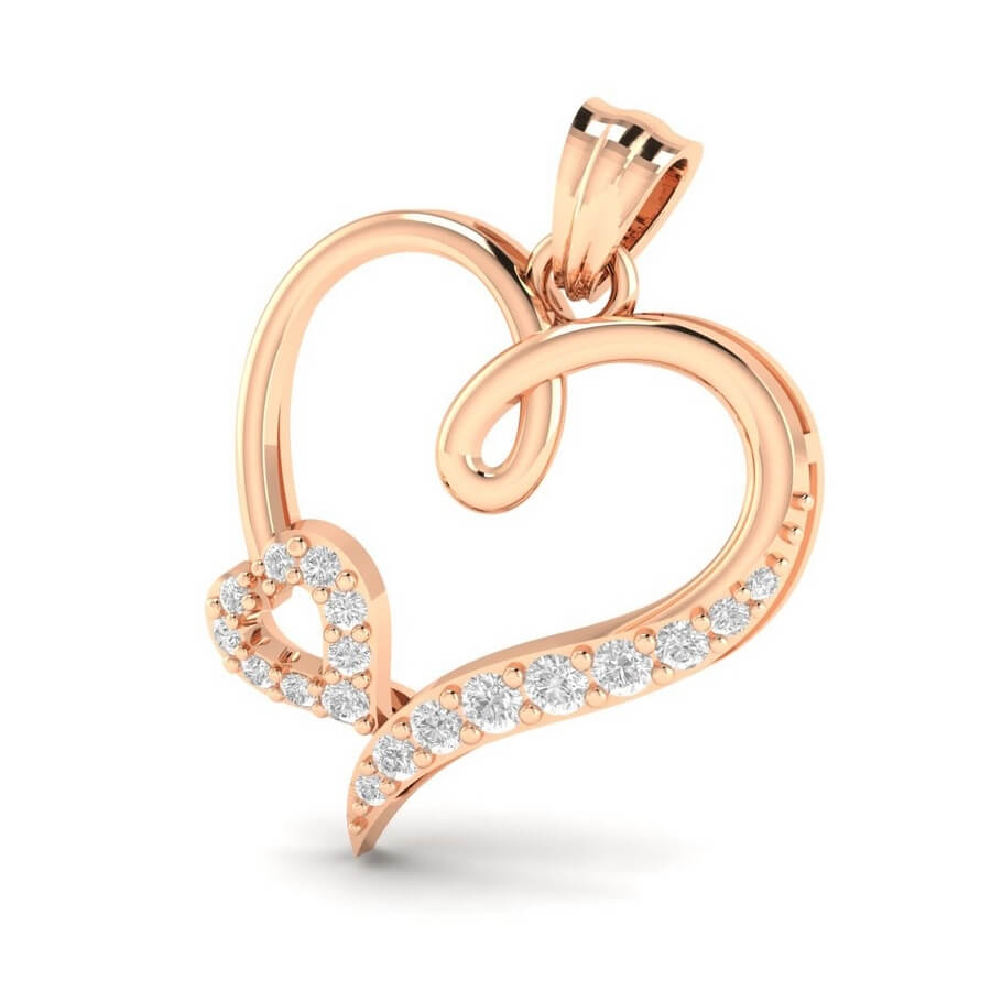 Olivia Heart Diamond Pendant