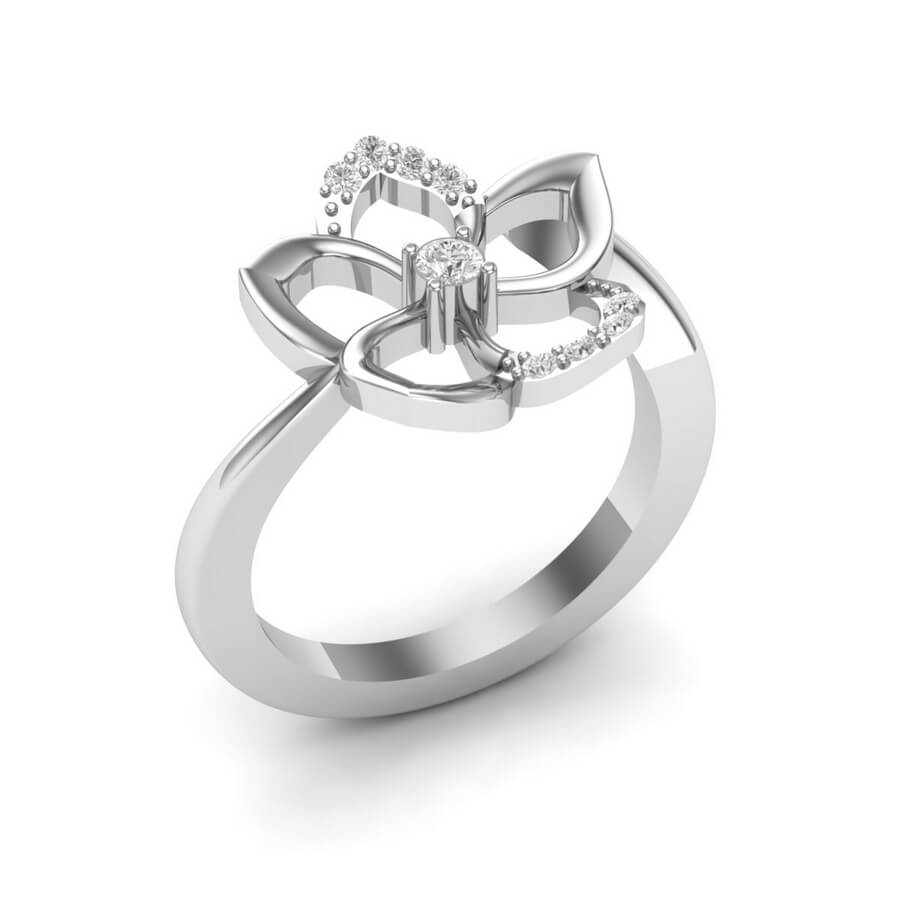 Abigail Blossom Diamond Ring